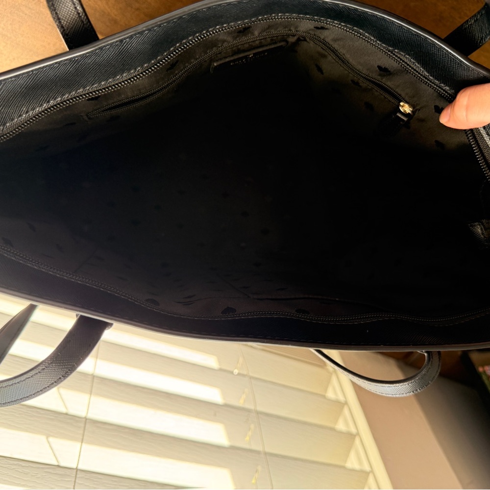 Kate Spade New York Black Saffiano Leather Tote Shoulder Bag - Picture 9 of 9
